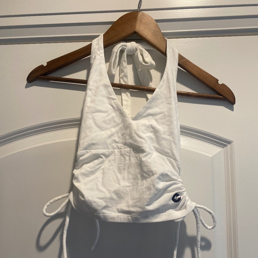 Hollister cropped halter top